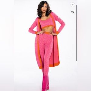 AKIRA stretch knit base, high waist rise, elastic waistband,and knit bottoms